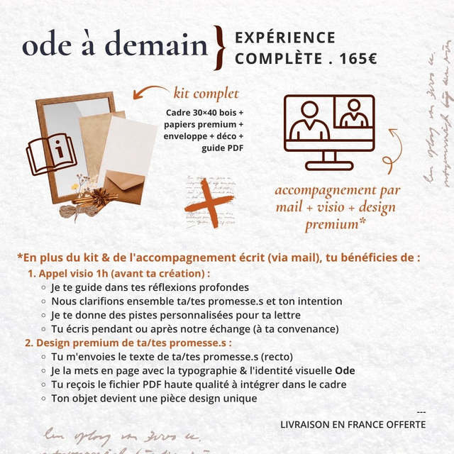 Ode à demain - Ma promesse au futur